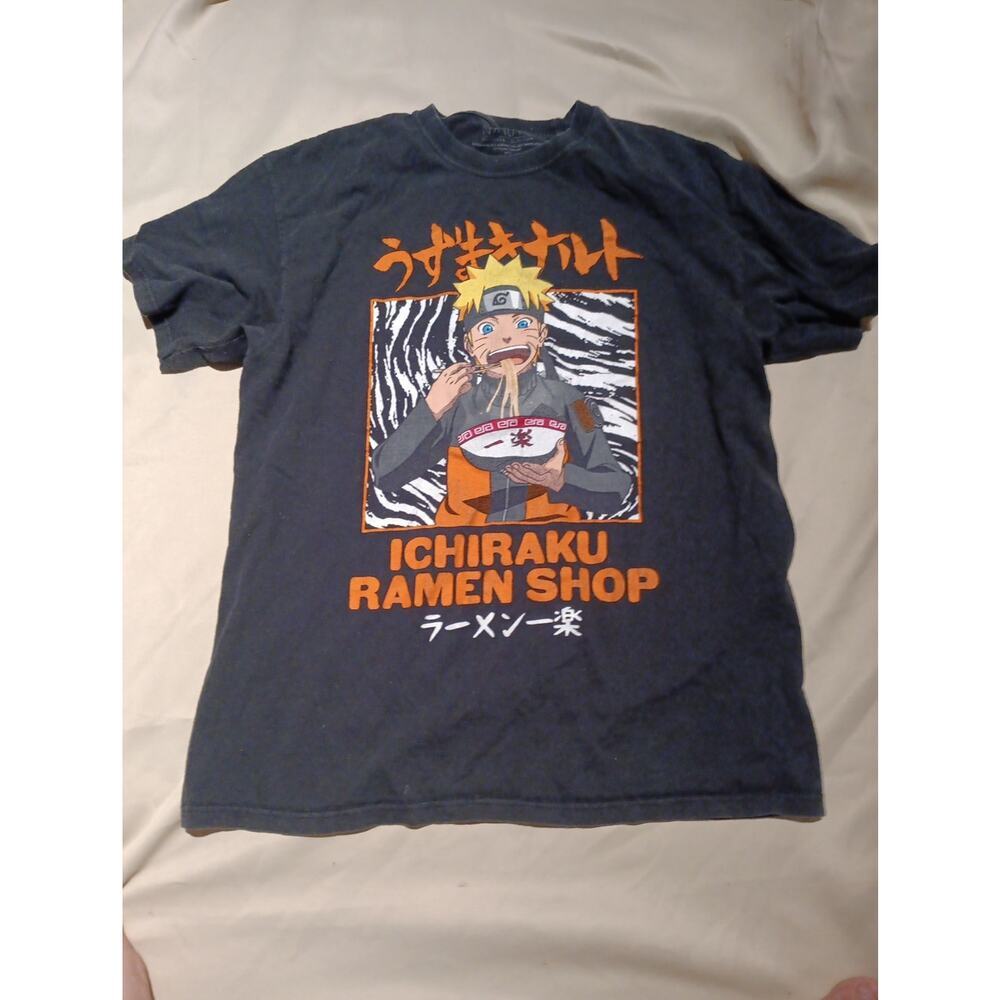 Naruto Shippuden Mens' Anime Shirt Ichiraku Ramen Shop Adult T-Shirt, Large